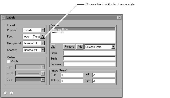 Figure 14-20 Opening Font Editor from Labels
