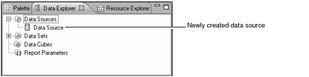 Figure 2-1 Data source in the data explorer