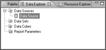 Figure 1-10 Data Sources in Data Explorer