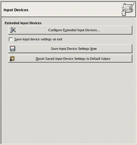 Input devices preferences