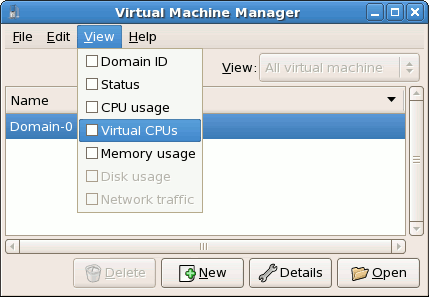 Displaying Virtual CPUs