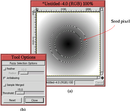 magic lasso tool in gimp