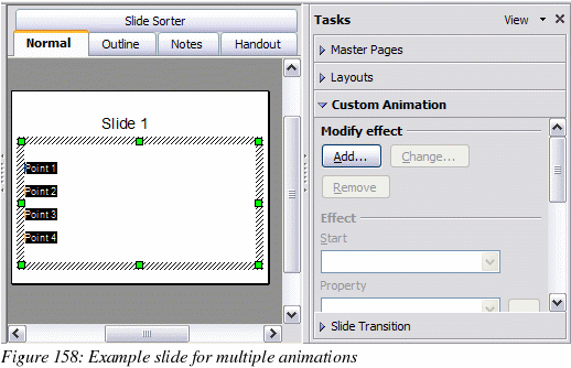 how to animate in openoffice impress