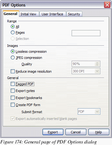 openoffice pdf dimensions