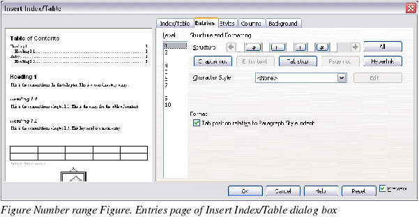 openoffice columns on some pages