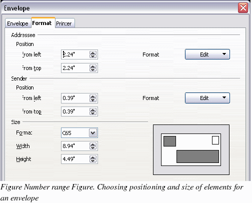 libreoffice envelope template download