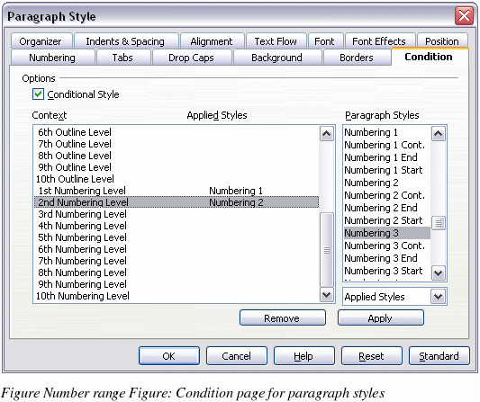 openoffice conditional formatting units